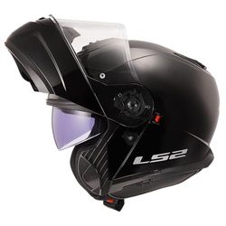 LS2 Motorcycle Helmet. Modular / Flip Front. FF908 STROBE II MATT BLACK-06 (XL) 61-62cm