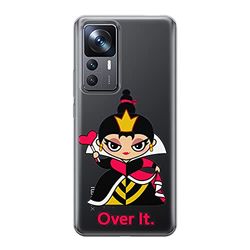 ERT GROUP mobiltelefonfodral för Xiaomi 12T/12T pro/K50 Ultra originalt och officiellt licensierat Disney mönster Queen of Hearts 001 anpassad till formen på mobiltelefonen, gedeeltelijk transparant