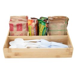Mind Reader Drawer, Coffee Condiment, Makeup Organizer, Brown