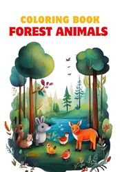 Coloring book: Forest Animals
