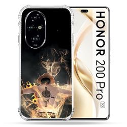 Cokitec Wzmocniona obudowa dla Honor 200 Pro 5G Manga One Piece Ace Black