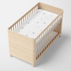 Little star Bajera 70x140x14 cm (Maxicuna) Gris