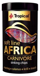 TROPICAL TR67523 Nourriture à Multi Ingrédients sous Forme de Chips Descendants pour Poissons Africains Omnivores/Carnivores 52 g