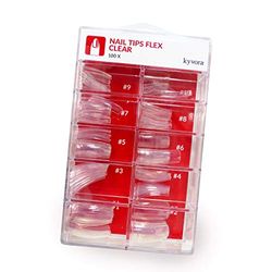 100 Pièces Faux ongles, capsules qualité professionnelle, transparents, pour nail art, manucure, flexible