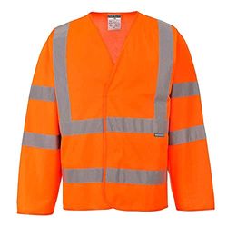 Portwest Hi-Vis Two Band and Brace Jacket, Size: L/XL, Colour: Orange, C473ORRL/XL