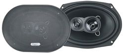 Excalibur X693 - Altoparlante Auto a 3 Vie, 500 W, 4 Ohm, Nero, 16.4 x 23.4 cm (6 x 9")