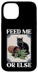 Feed Me Or Else Plant Cats Kitten Cat Lover Case for iPhone 14