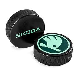 Skoda 6U0087703D Puck Hockey sur Glace en Caoutchouc Rigide