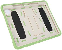iPad Pro 12.9 2018/2020 with Support, Durable Hybrid Shock Resistant Silicone Protective Case for Three Boards for Kids (Matcha Green)
