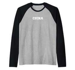 China vintage Camiseta Manga Raglan