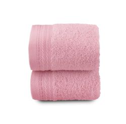 Top Towel - Premium - Grandes Serviettes de Bain - Serviettes de Bain - 2 Serviettes pour Le Visage ou Le Bidet - 30x50 cm - 100% Coton - 600 Grammes - Coral