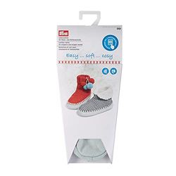 Prym - Pantofole e Calzini in Pelle, 27 x 13 x 3,1 cm, Colore: Grigio