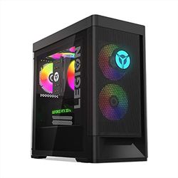 Lenovo Legion T5 Gen 7 Gaming-pc (Intel Core i7-12700F, 1TB SSD, RAM 16GB, NVIDIA GeForce RTX 3070-8 GB, zonder besturingssysteem), zwart, QWERTY-toetsenbord Spaans