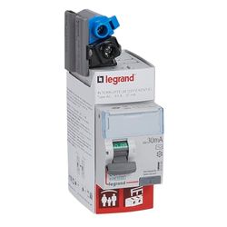 Differential Switch 230V ~ Type AC 63A Sensitivity 30mA High Introduction and High Output by Screw Terminals - 2 Modules Accept Passage of Power Comb
