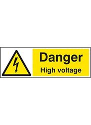 Nouvelle-Calédonie Signes 14009 G Danger haute tension Sign, 300 mm x 100 mm, plastique rigide