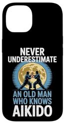 Never Underestimate An Old Man Who Knows Aikido Grandpa Case for iPhone 14
