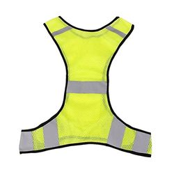 Rosenice 1 pcs High Visibility Safety Vest Reflective Jacket For Night Walk Running Walking Motorcycling