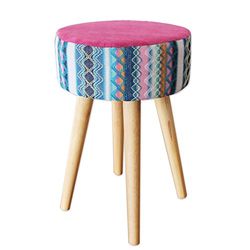 King Collection s1706012 taburete Fantasía KD, color fucsia, 36 x 36 x 45h