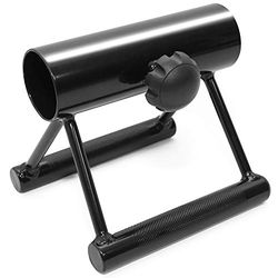 Yes4All FLKJ Deluxe T-Bar Rij Platform, volledig 360° draaibaar en eenvoudig te installeren, past op 1" standaard en 2" Olympische Bars, L. Knurl handvat