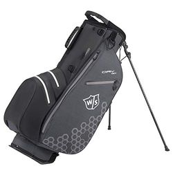Wilson W/S Dry Tech II Carry Bag BLBLWH, Borse da Golf Uomo, Black, One Size