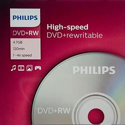 Philips Dvd+Rw 4X 120M 4.7Gb Jewelbox Cf.5