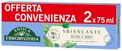 Antica Erboristeria - Dentifricio Sbiancante, Denti più bianchi, 75mlx2