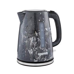 GEEPAS 1.7L Electric Kettle | Premium Kettle with 360° Rotational Base, Cordless | Concealed Heating, Strix Controller | Space Saving Cord Storage & LED Indicator | 2 Year Warranty 2200W Skye Black
