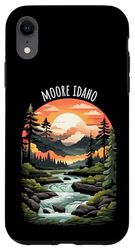 Moore, Idaho, États-Unis, conception pittoresque de la vallée de la rivière Coque pour iPhone XR