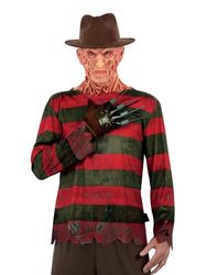 Smiffys Costume A Nightmare On Elm Street, Freddy Krueger, Haut, gant et bonnet imprimés