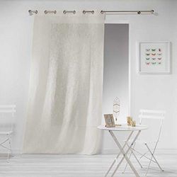 Douceur d'Intérieur Haltona - Painel com furos, efeito linho, tecido altona, poliéster, natural, 240 x 140 cm