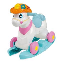 Chicco- Cavallo corrimano a Dondolo Baby Rodeo 3 in 1 Interattivo con Suoni Bilingüe, Multicolore, L, 00011314000040