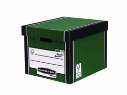 Bankers Box Premium 726 Tall Storage Box - Green, Pack of 10