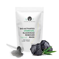 Svart mask peel off anti-pormaskar, porer och finnar. Skalande mask med aktivt kol och alginat för en djuprengörande och åtstramande effekt av ansiktet – 300 g