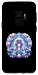 Carcasa para Galaxy S9 Flor de loto Yoga Meditación Budismo Espiritualidad Namaste