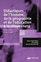 Didactiques de l'histoire, de la géographie et de l'éducation à la citoyenneté: Recherches et pratiques