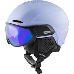 ALPINA Alto Q-Lite Casco de esquí, Unisex-Adults, Lilac-Black Matt, 55-59