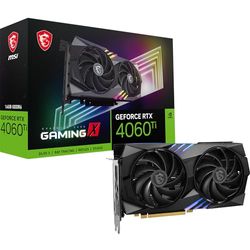 MSI GeForce RTX 4060 Ti GAMING X 16G Graphics Card - RTX 4060 Ti GPU, 16GB GDDR6 (18Gbps/128-bit), PCIe 4.0 - TWIN FROZR 9 (2 x TORX Fan 5.0), RGB - HDMI 2.1, DisplayPort 1.4a