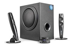 Wavemaster STAX BT - 2.1 Sístema de Altavoces Activos (46 Vatios) con Bluetooth - Ideal para el Uso con TV/Tableta/Smartphone/PC, Color Negro (66211)