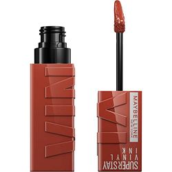 Maybelline New York Lip Colour, Smudge-free, Long Lasting up to 16h, Liquid Lipstick, Shine Finish, SuperStay Vinyl Ink, 130 Extra