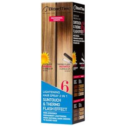 BLOND TIME | Spray Éclaircissant pour les Cheveux 2 en 1 Effet SUNTOUCH & THERMO FLASH | Lotion Éclaircissante pour Cheveux Blond Naturel| Sans Ammoniaque| 200 ml