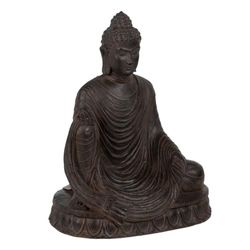 BigBuy Home Scultura Buddha Marrone 62,5 x 43,5 x 77 cm