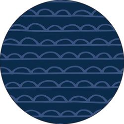 Bonateks, Ronde digitaal bedrukte muismat, antislip onderkant, voor kantoor en thuis, diameter: 22 cm