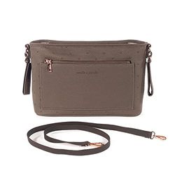Pasito a Pasito. London kinderwagen-organizer tas van kunstleer. Praktisch, elegant en ruim voor onderweg. Kleur: bruin.