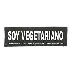 Interchangeable Patches, 1 pair, SOY VEGETARIANO, Size: Small, Black