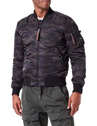 ALPHA INDUSTRIES MA-1 VF 59 Camo Chaqueta, Multicolor (Black Camo-125), M para Hombre