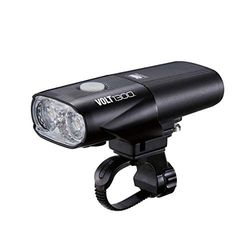 Cateye unisex vuxen volt 1300 lumen uppladdningsbar främre LED cykel säkerhetsljus - svart
