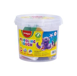 Keyroad Plastilina infantil, 40 g x 8 unidades, juego de plastilina con 10 formas, en un cubo, mezcla de colores