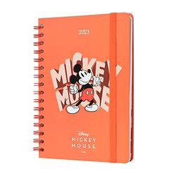 Grupo Erik Agenda 2023 semana vista A5 Disney Classic - anual 2023 - 2023 Disney Mickey - Planner 2023 - Producto con licencia oficial