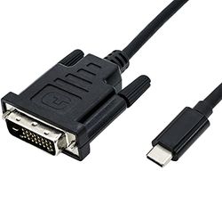 ROLINE USB type C - DVI adapterkabel, ST/ST, 2 m