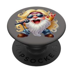Cool Rockin Dad Gnome Grandpa Graphic With Rocker Hands PopSockets PopGrip Adesivo